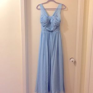 Dusty Blue floor length dress